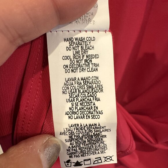 NWT Tiana B Fushia Sleeveless Dress with Beaded Collar - Picture 5 of 7